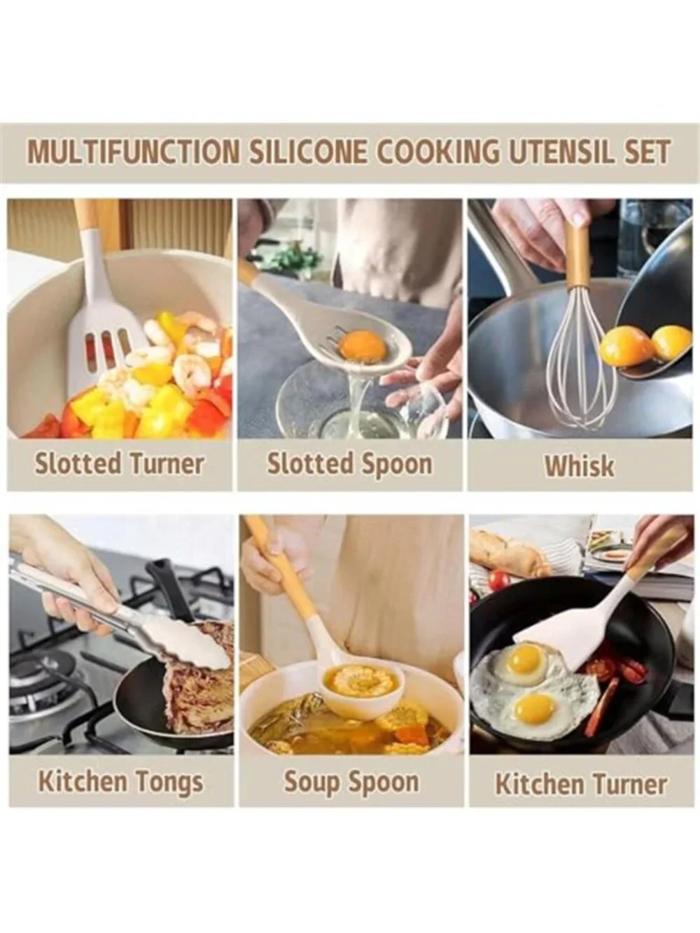 Food Grade Thickened Silicone (Stainless Steel Core) Kitchen Gadgets